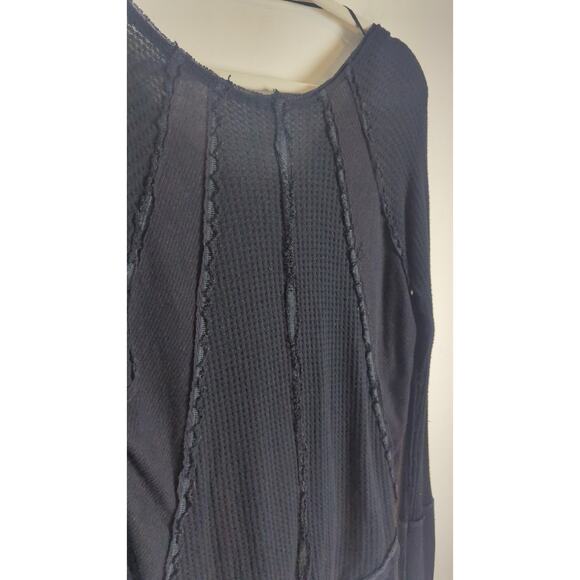 We The Free Slouchy Raw Seam Waffle Knit Pullover Top Women's Small - Picture 8 of 8